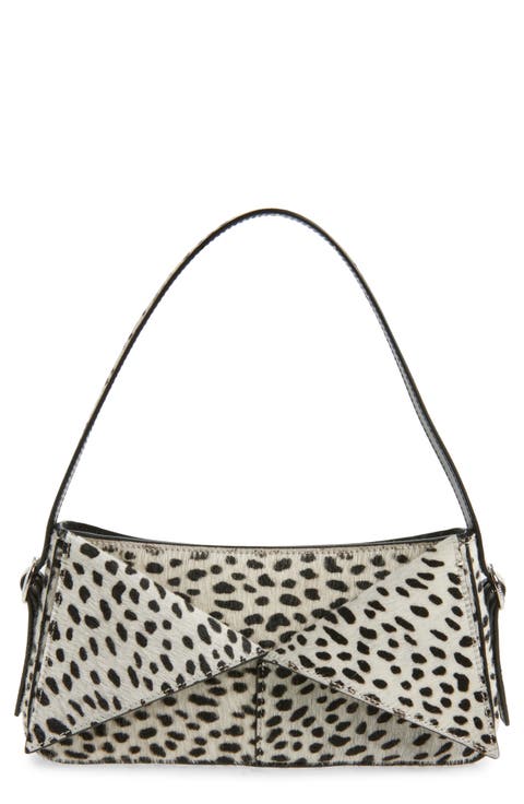 Belt Genuine Calf Hair Baguette Bag