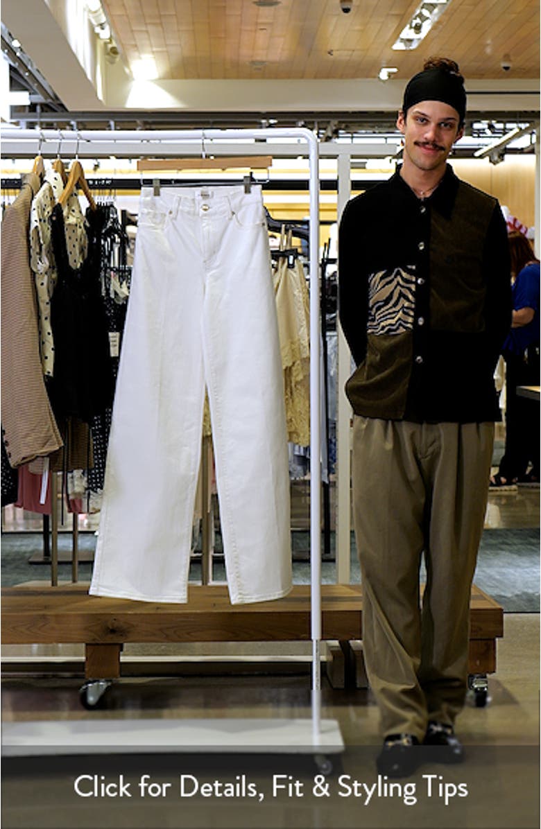 Long Le Slim Palazzo High Waist Wide Leg Jeans, sales video thumbnail