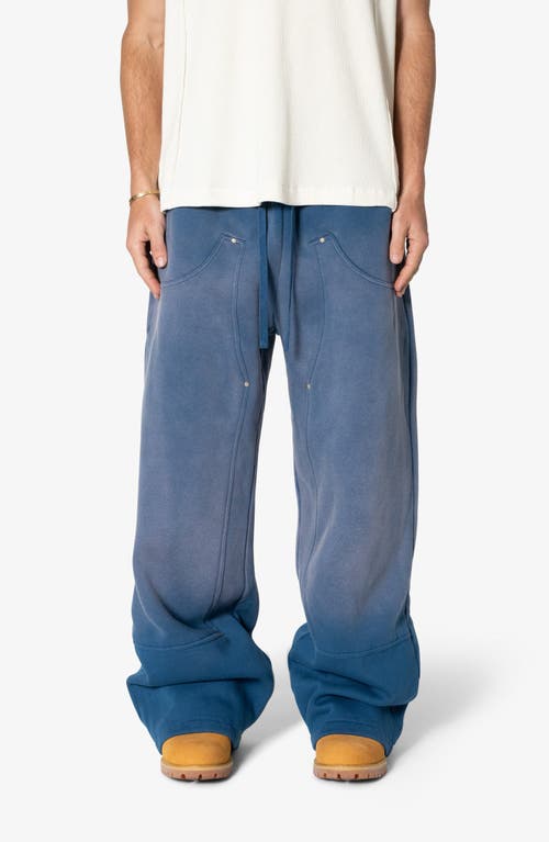 Mnml West Double Knee Sweatpants In Blue