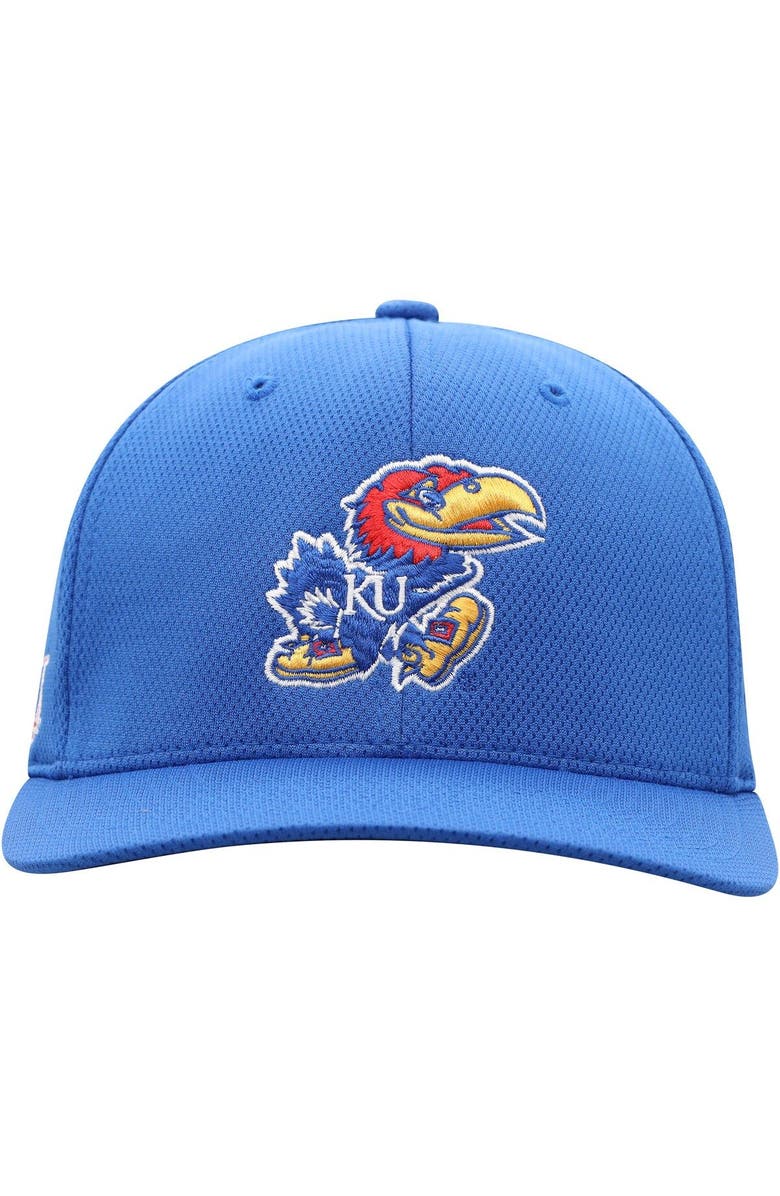 TOP OF THE WORLD Men's Top of the World Royal Kansas Jayhawks Reflex Logo Flex Hat, Alternate, color, Royal