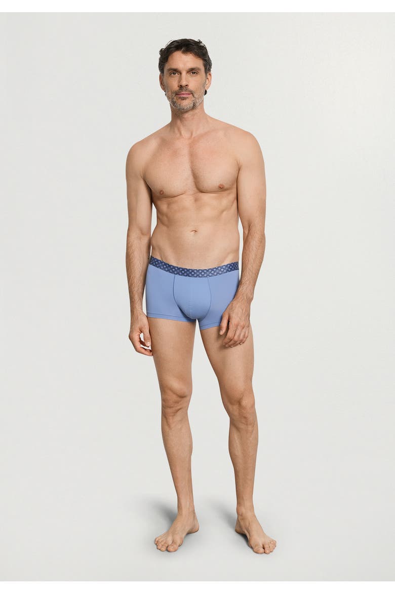 Micro Touch Boxer Brief Printed Waistband, Alternate, color, Mineral Blue