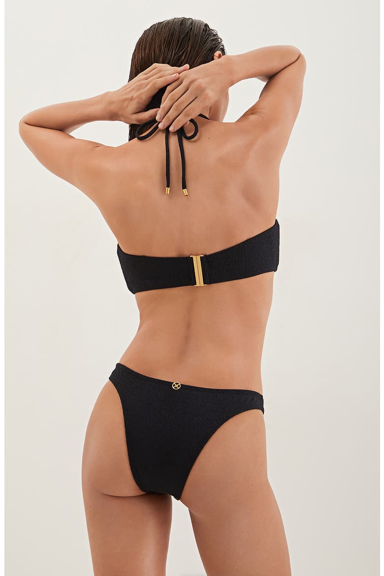 Firenze Cleo Bikini Top, Alternate, color, BLACK