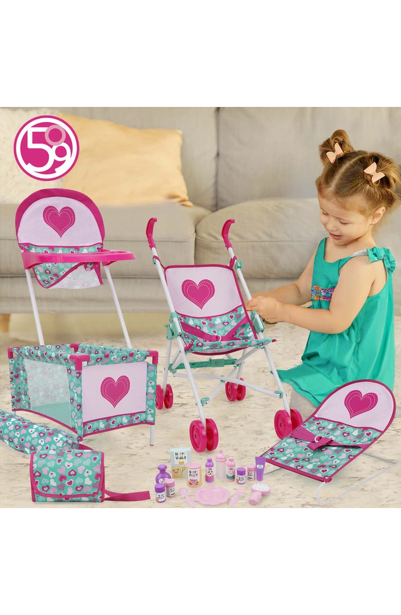 509 Crew Bouncer Doll Heart Play Set, Alternate, color, Multicolored