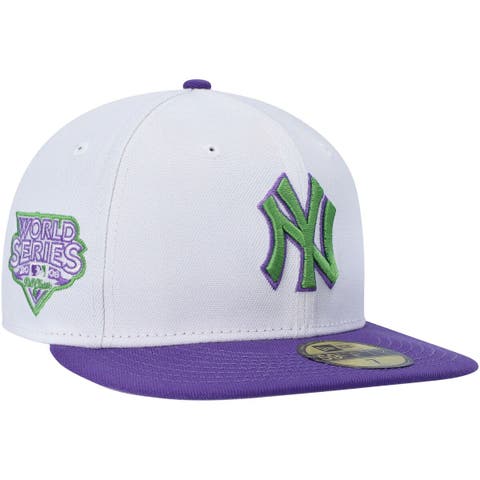 Men's New Era White New York Yankees  Side Patch 59FIFTY Fitted Hat