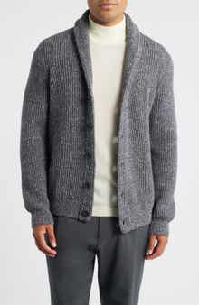 Wool & Silk Shawl Collar Cardigan