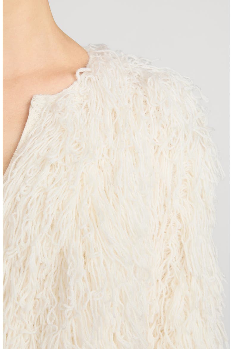 The Fringe Sweater Jacket, Alternate, color, ECRU