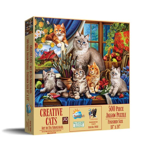 Creative Cats 500 piece Jigsaw Puzzle for Adults
