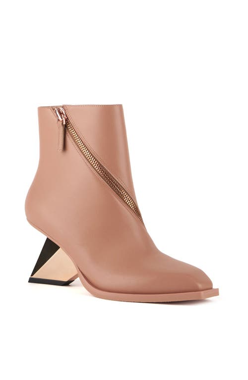 United Nude Rockit Zip Bootie In Italian Clay