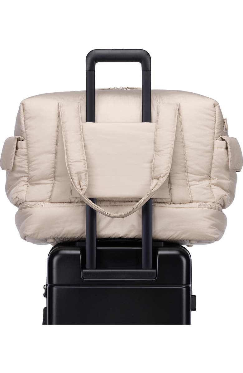 CALPAK Weekender Recycled Nylon Diaper Duffel Bag, Alternate, color, Oatmeal