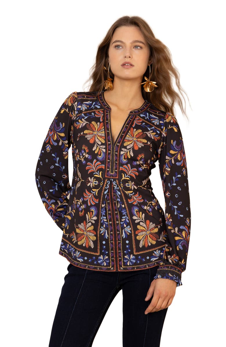 Hale Bob Goldie Jersey Top, Alternate, color, 