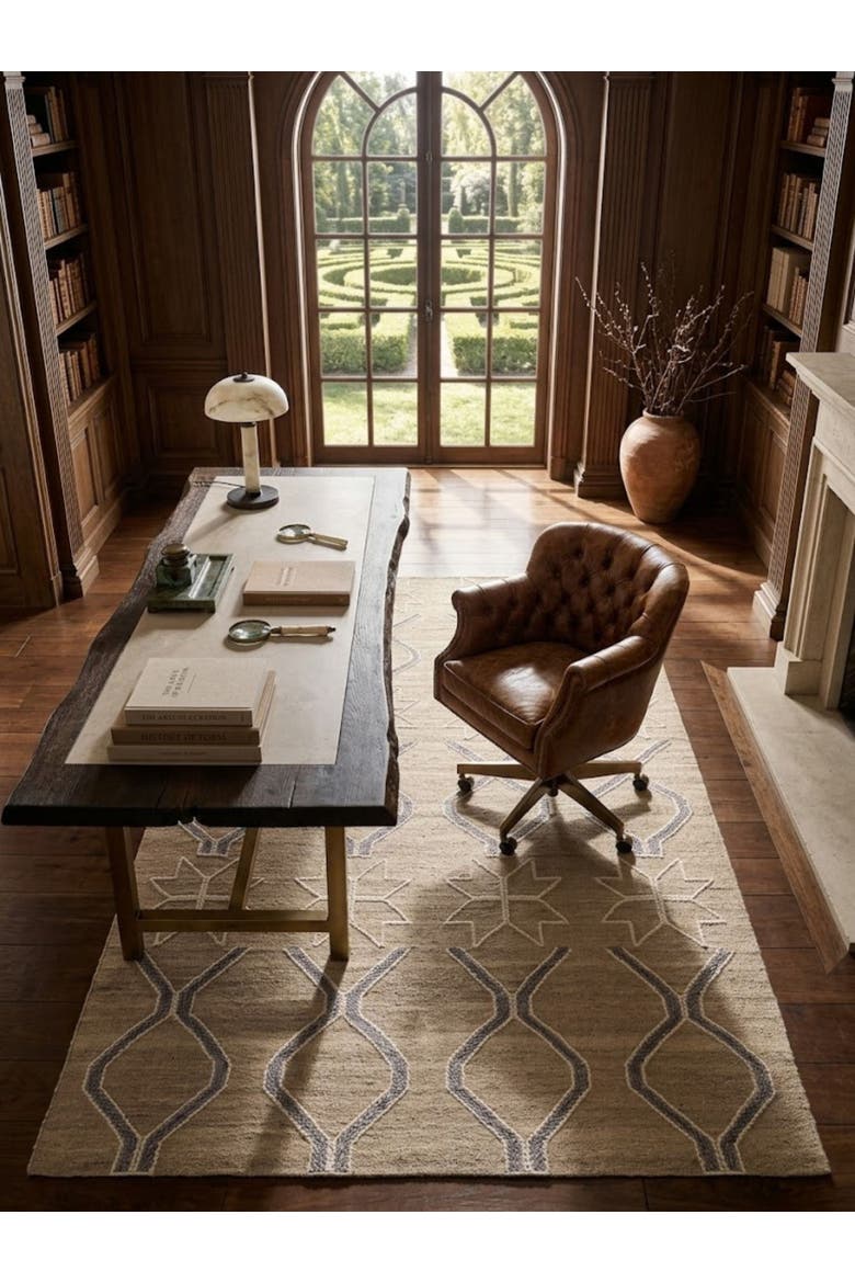 Isaa Wool Rug, Alternate, color, Brown