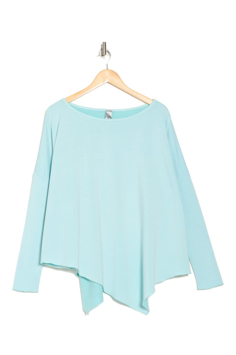 Asymmetric Hem Sweater, Alternate, color, LIMPET SHELL