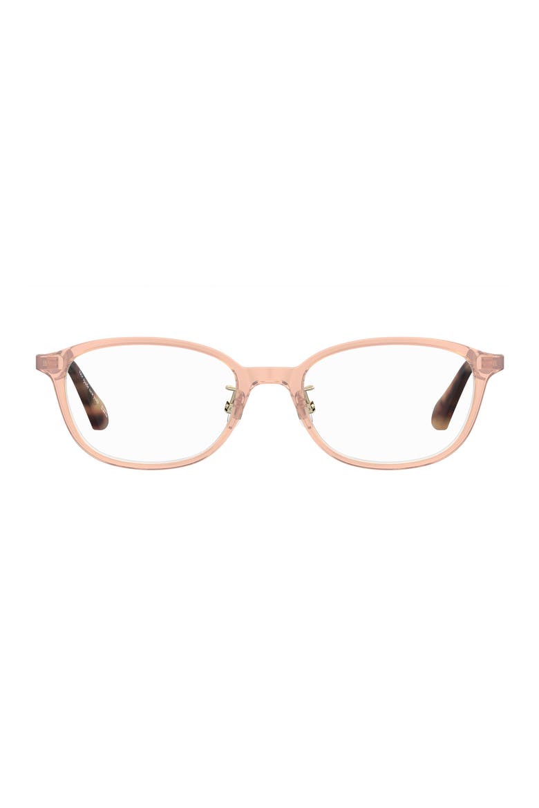 aisha 51mm oval optical glasses, Main, color, BROWN
