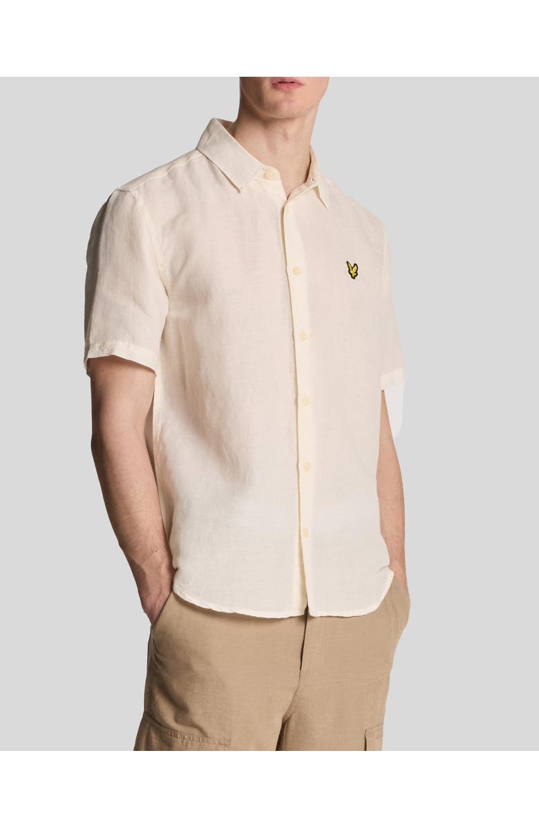 Lyle & Scott Hemp Short Sleeve Shirt, Alternate, color, Natural