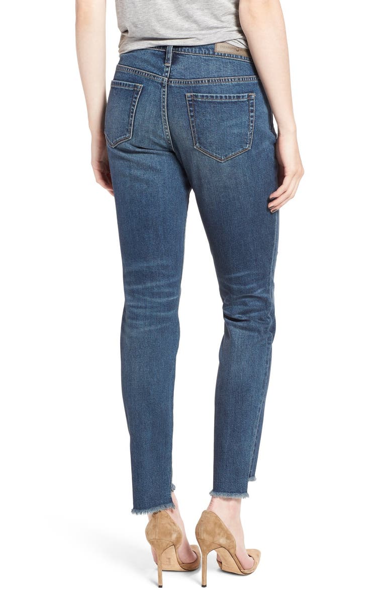 Treasure & Bond Treasure&Bond Ripped Step Hem Skinny Boyfriend Jeans, Alternate, color,