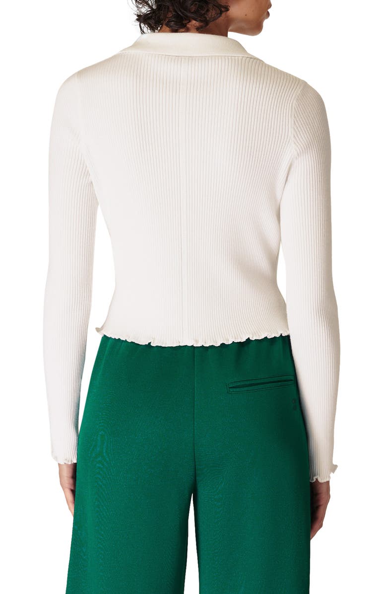 Sweaty Betty Rib Lettuce Edge Cardigan, Alternate, color, 