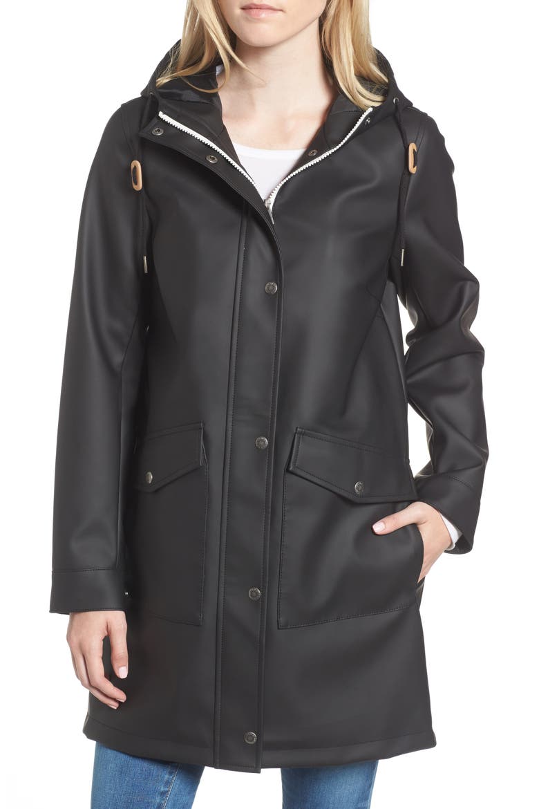 Levi's® Water Repellent Lightweight Hooded Parka, Alternate, color, BLACK