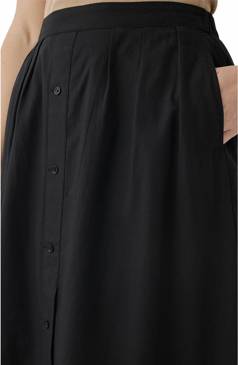 Pact Organic Cotton Sunset Lightweight Cotton Button Skirt, Alternate, color,