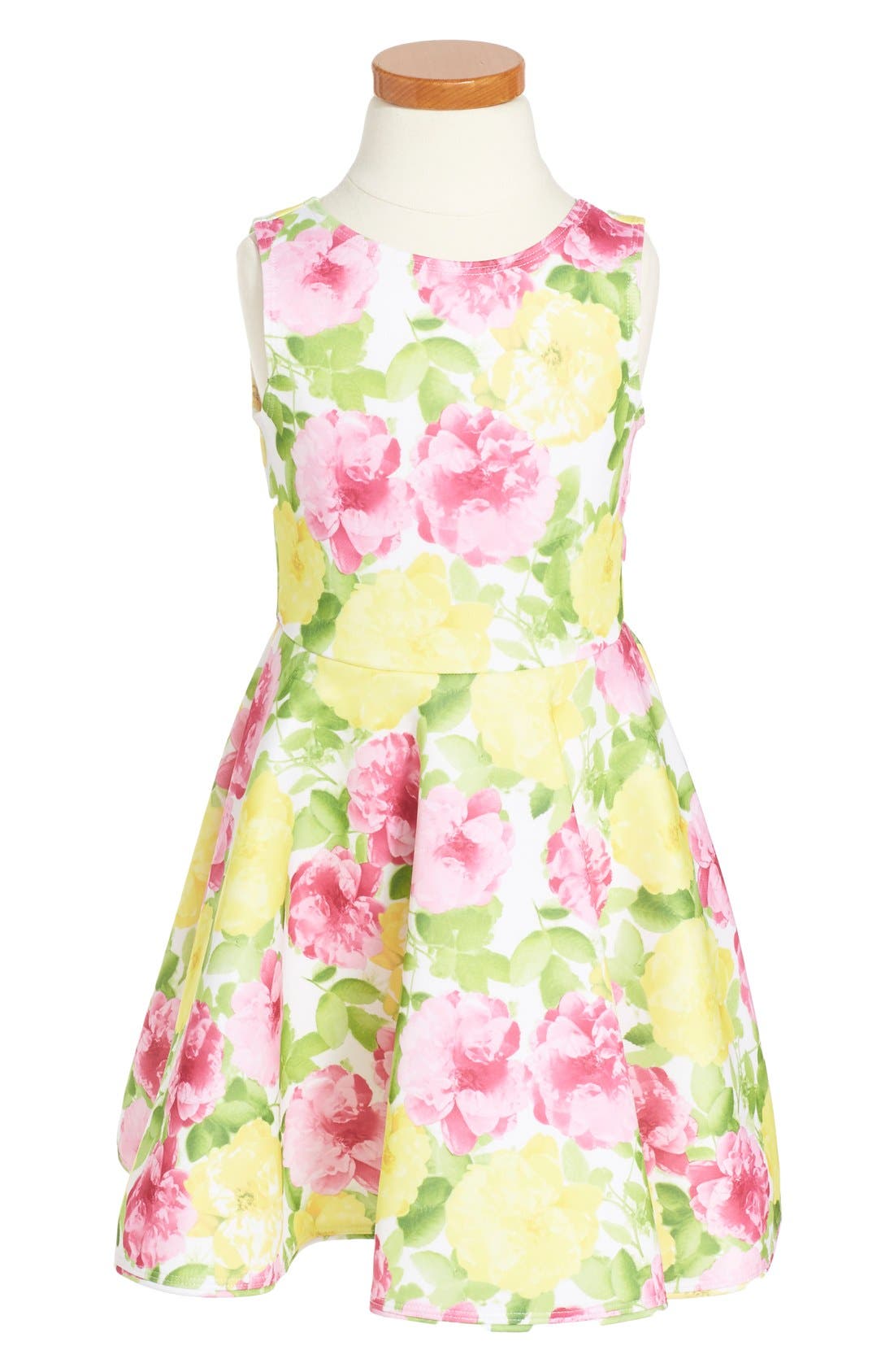 Kate Mack 'Rose' Floral Print Scuba Dress (Women) | Nordstrom