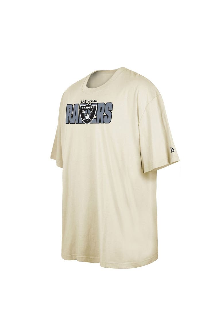 Men's New Era  Cream Las Vegas Raiders 2023 NFL Draft Big & Tall T-Shirt, Alternate, color, Cream