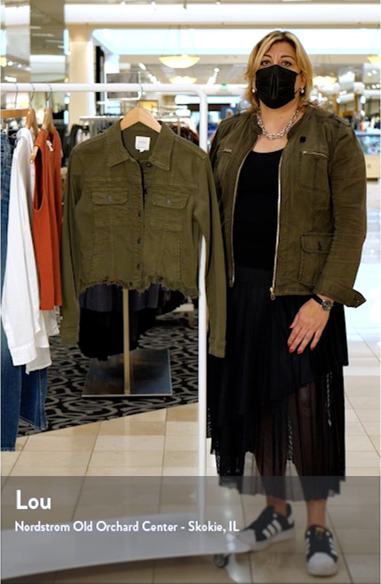 Frayed Hem Denim Jacket, sales video thumbnail