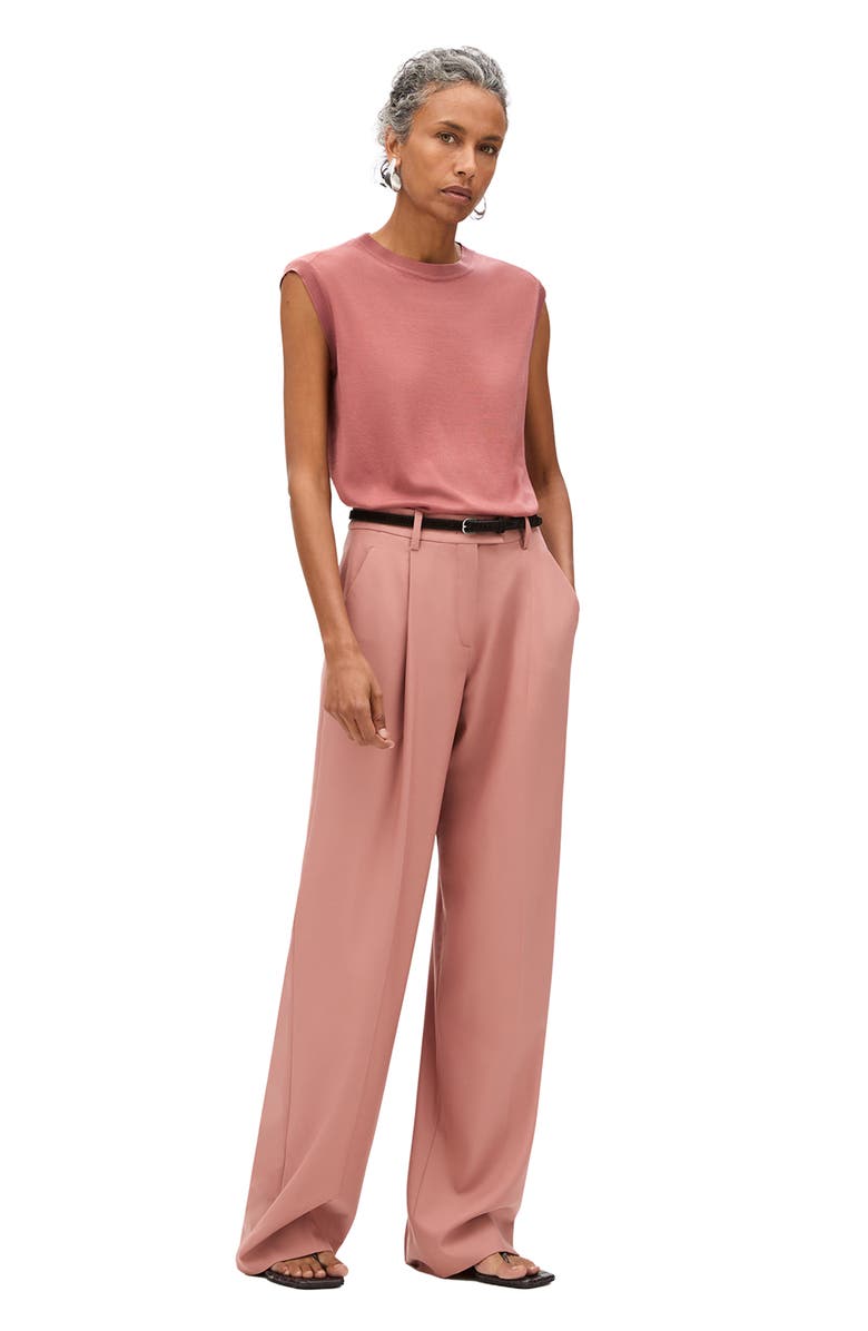 Another Tomorrow RELAXED WIDE LEG PANT, Alternate, color, Canyon