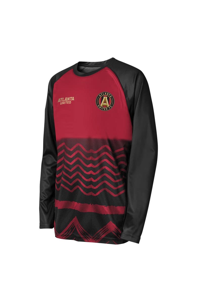 Outerstuff Youth Black Atlanta United FC True Pioneer Raglan Long Sleeve T-Shirt, Alternate, color, 