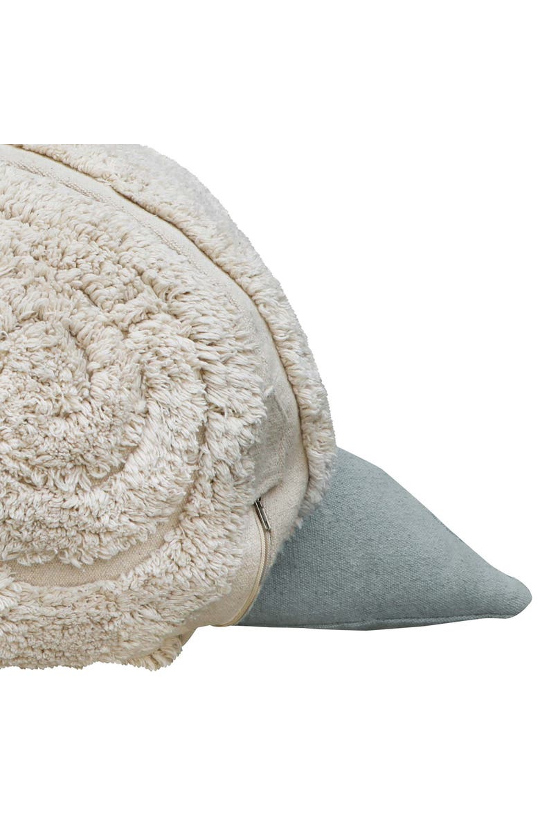 Lorena Canals Pouf Mr. Snail, Alternate, color, Natural, Vintage Blue