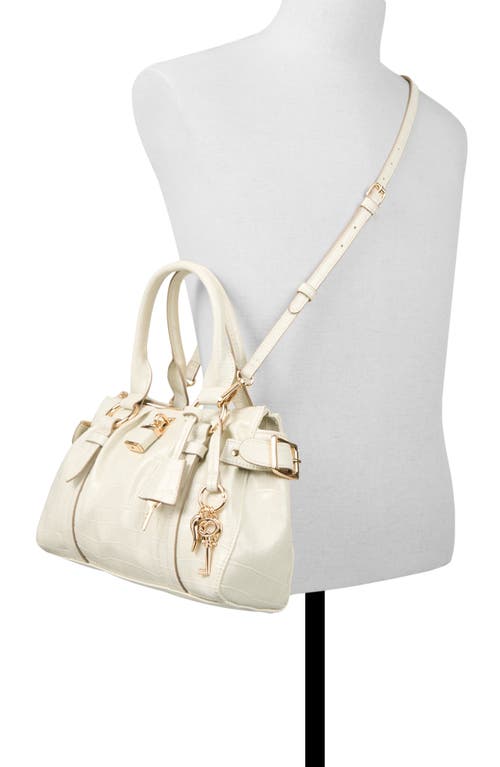 Aldo Alosaa Faux Leather Satchel In White