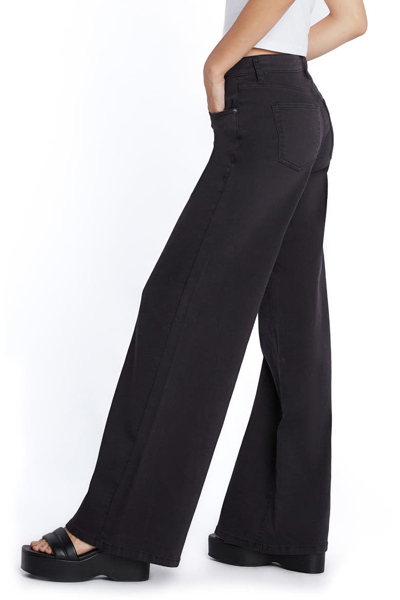 Willa Sailor Wide Leg Jeans, Alternate, color, ONYX