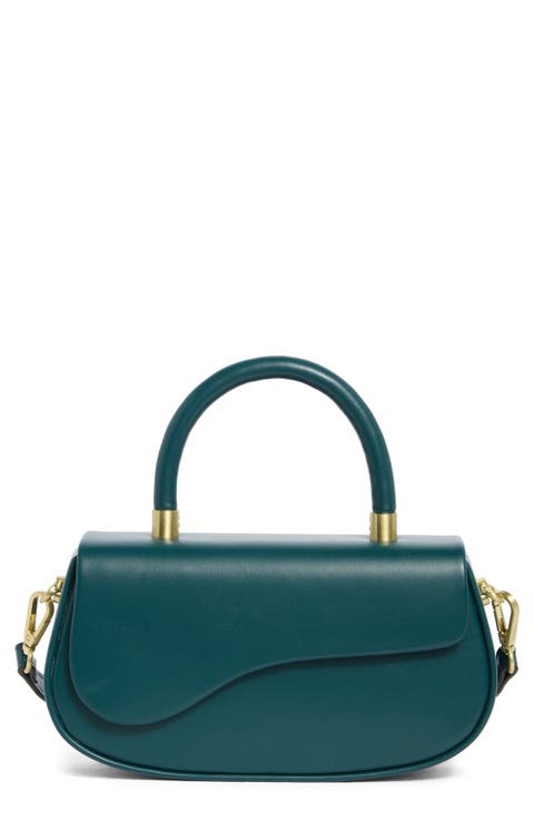 Asymmetric Flap Top Handle Bag