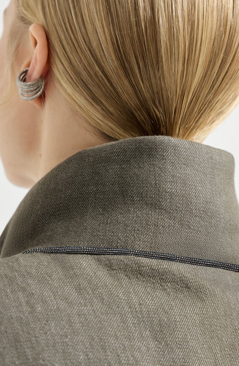 Brunello Cucinelli Down vest, Alternate, color, Olive