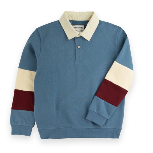 Sovereign Code Rush Collar Knit Shirt In Coronet Blue