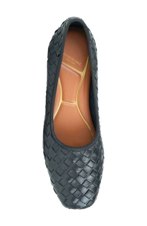 Kenneth Cole Birdie Woven Leather Pump In Black Woven Leather