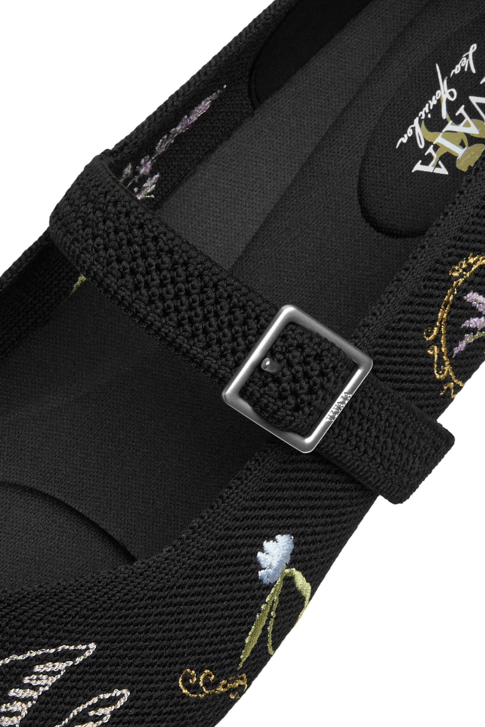 Healing Garden | Square-Toe Margot Mary Jane, Alternate, color, BLACK FRENCH FLORAL EMB