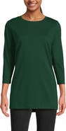 Lands' End 3/4 Sleeve Cotton Supima Tunic