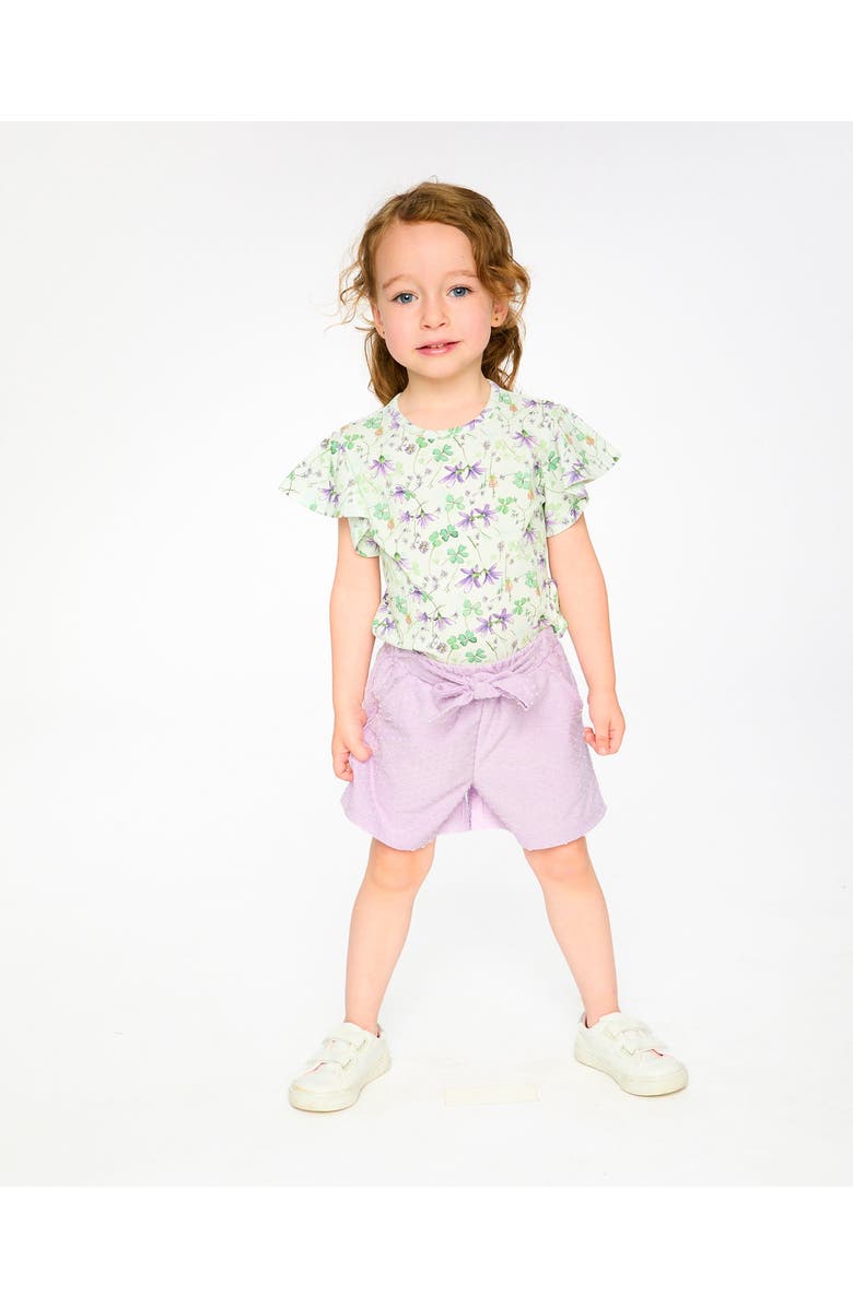 Deux par Deux Jersey Relaxed Cut Shorts, Alternate, color, Lavender