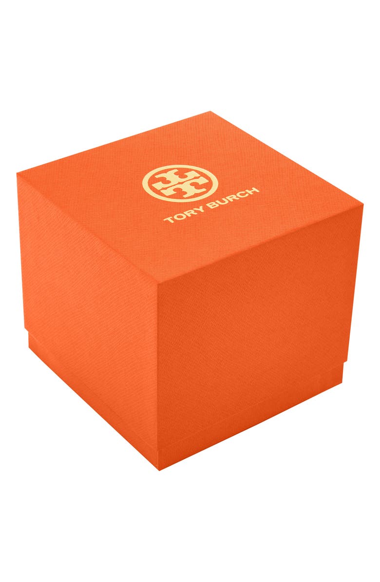 Tory Burch The Eleanor Leather Band Watch, 24.7mm x 33.5mm, Alternate, color, 