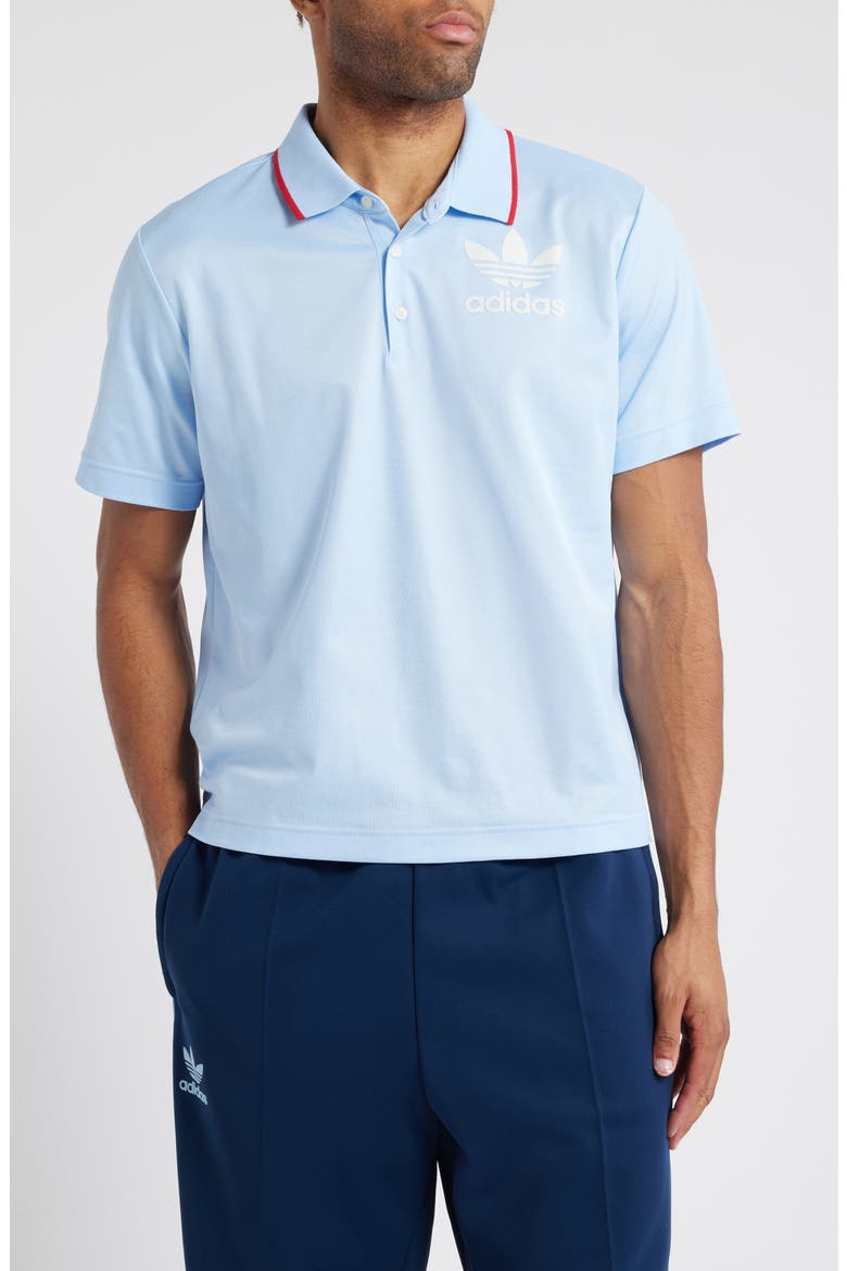 Wales Bonner Polo, Main, color, GLOW BLUE F19