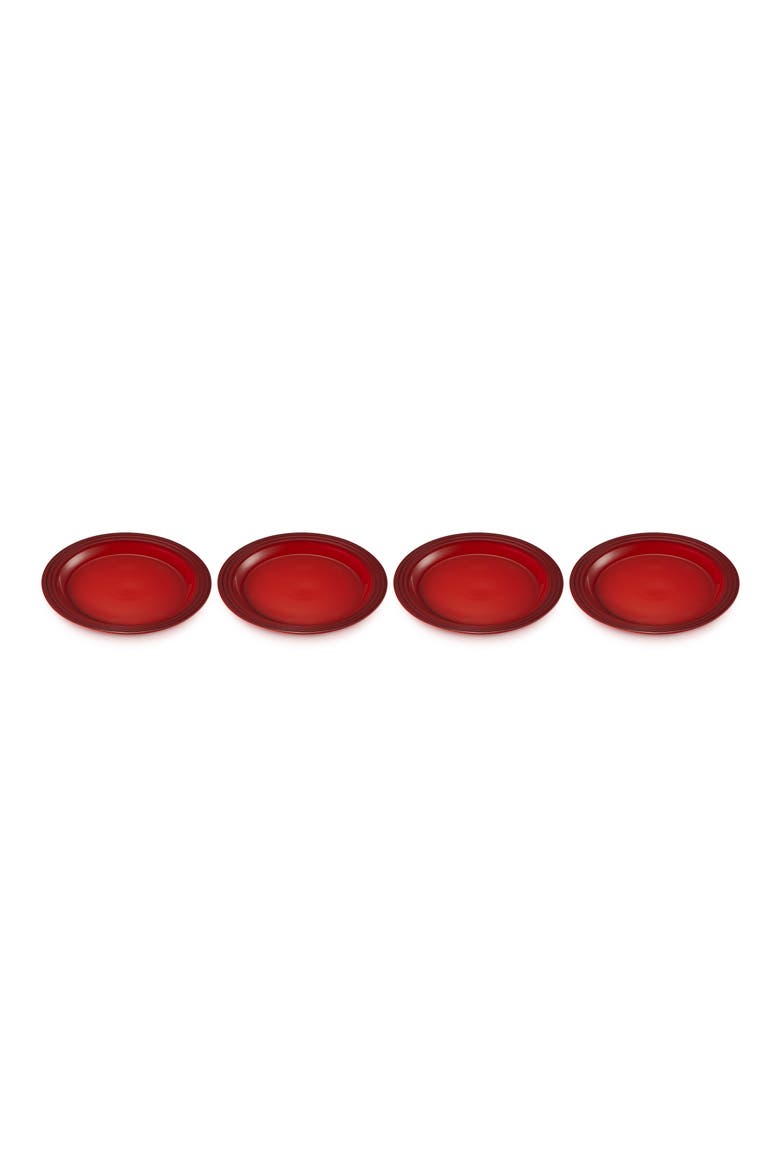 Vancouver Set of 4 Salad Plates, Alternate, color, CERISE