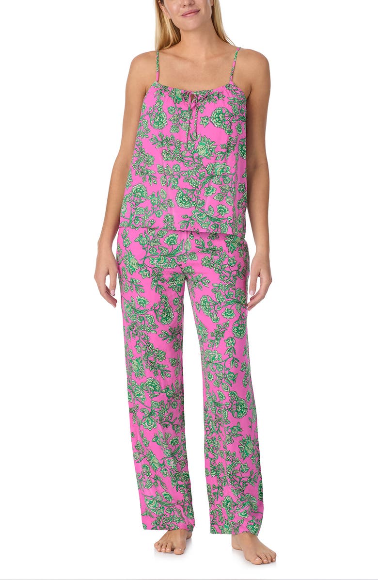 Sanctuary Long Pajamas, Main, color, Pink/ Prt