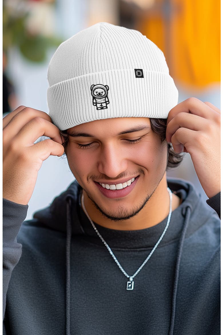 Ice Bear Beanie, Alternate, color, White