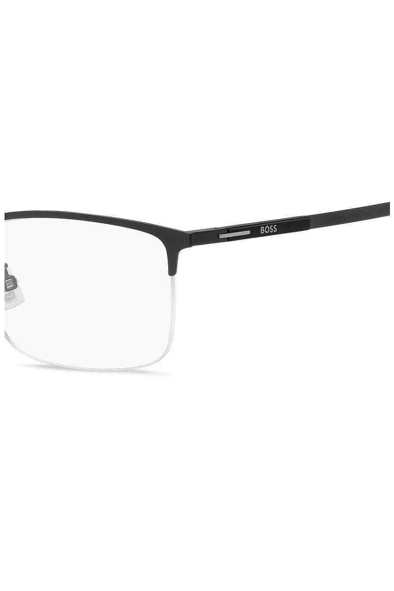 55mm Rectangular Optical Glasses, Alternate, color, MATTE BLACK