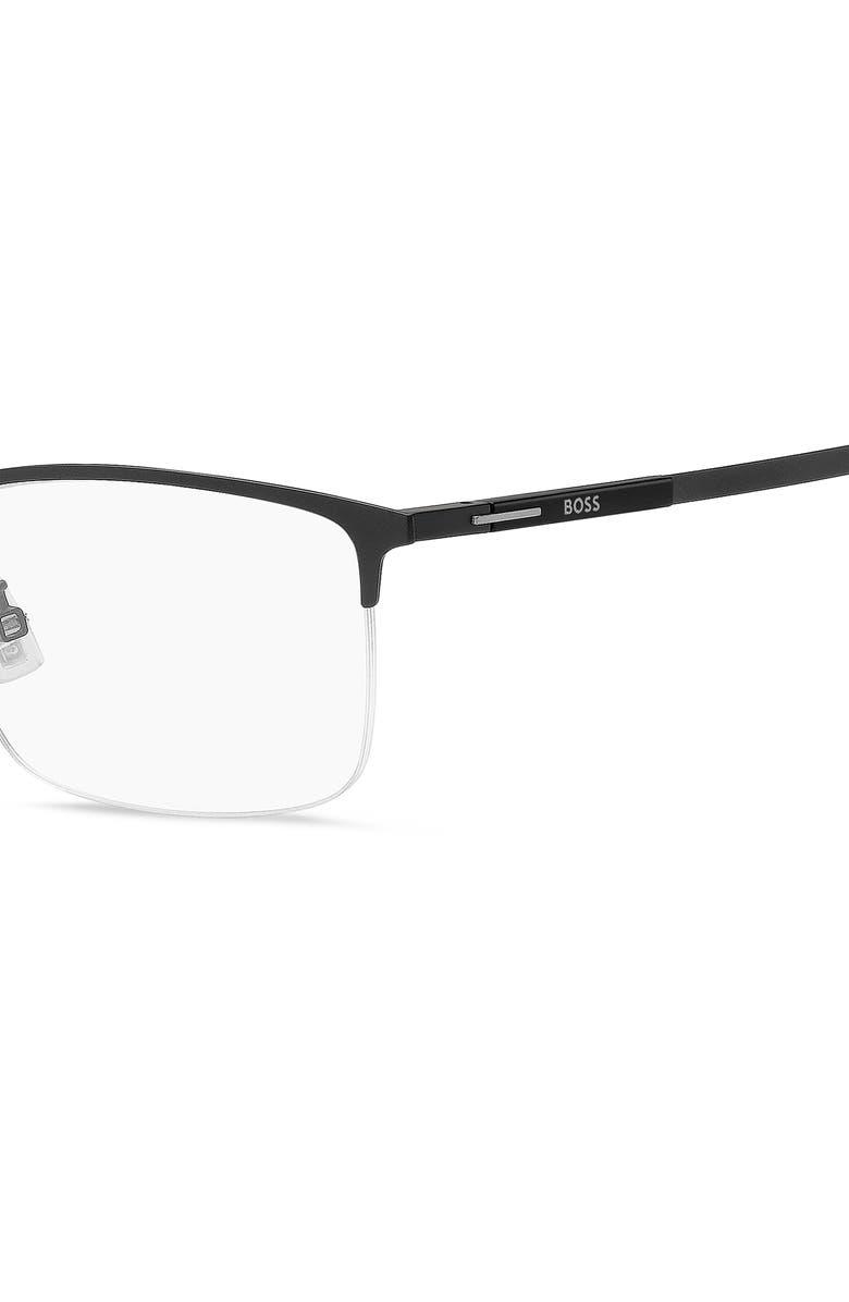 HUGO 55mm Rectangular Optical Glasses, Alternate, color, 