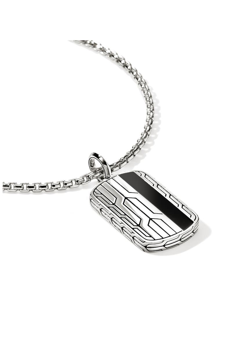 Icon 50 Tag Pendant, Alternate, color, SILVER