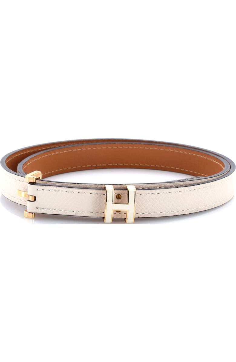 Pre-Owned Hermes Pop H Belt Leather Thin, Main, color, Neutral