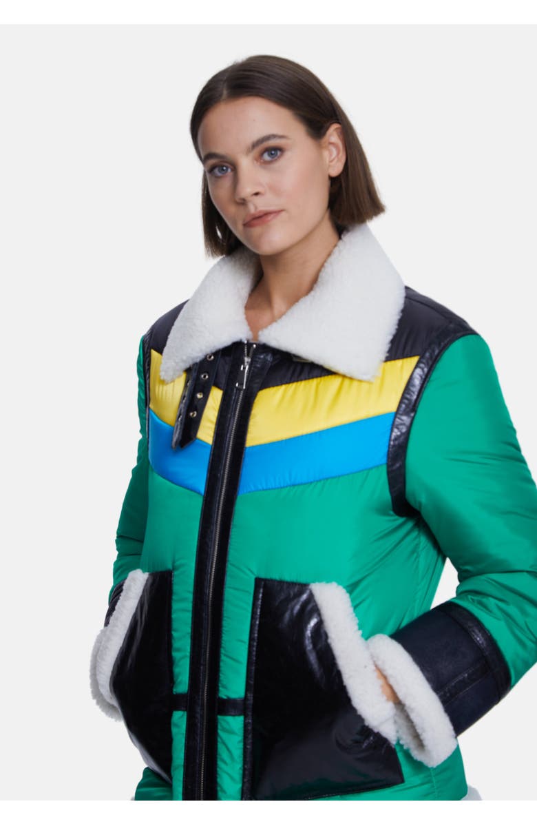 Furniq UK Clarissa Sheepskin Coat, Alternate, color, Black