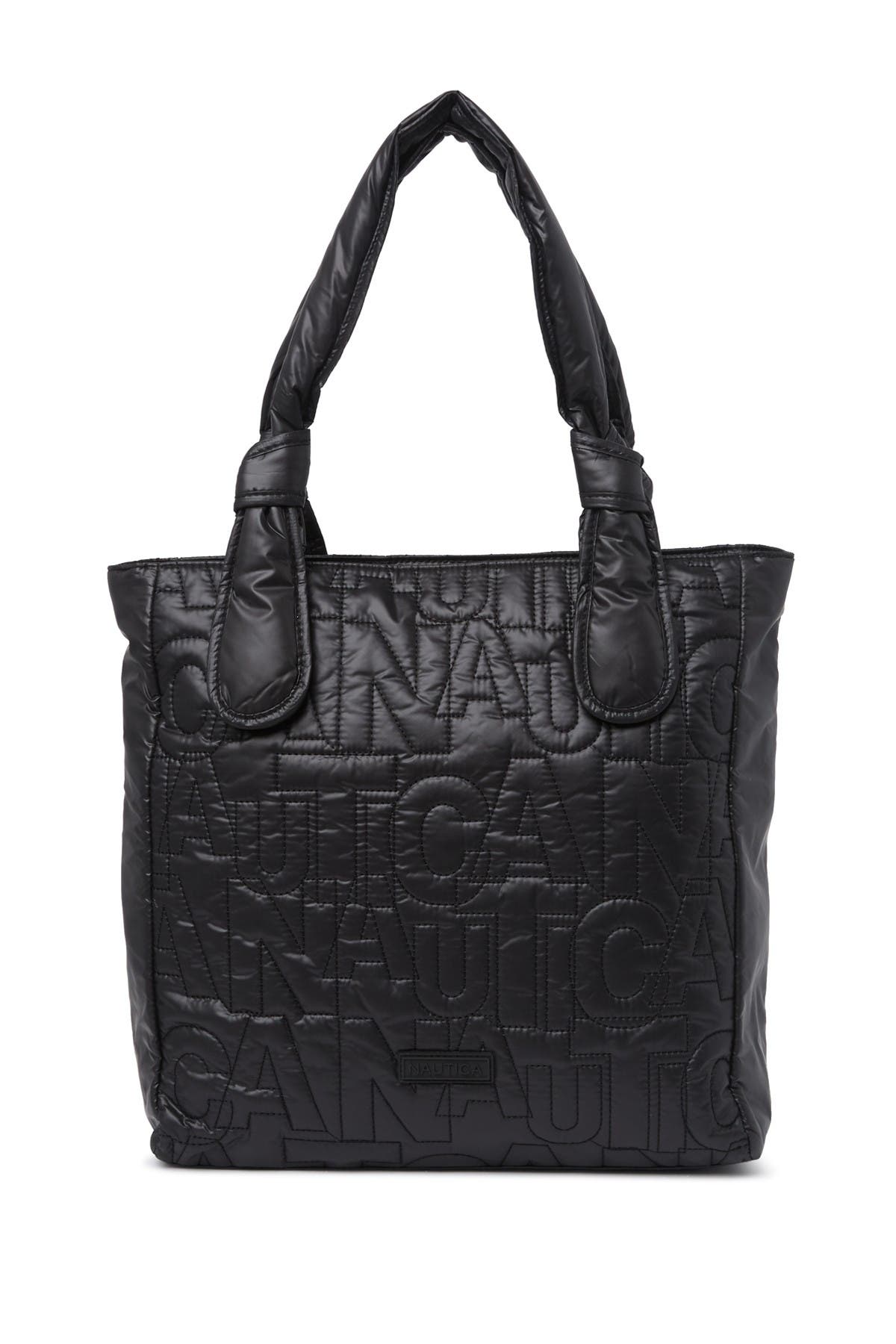 Nautica Tia Logo Embossed Tote Bag, Main, color, 