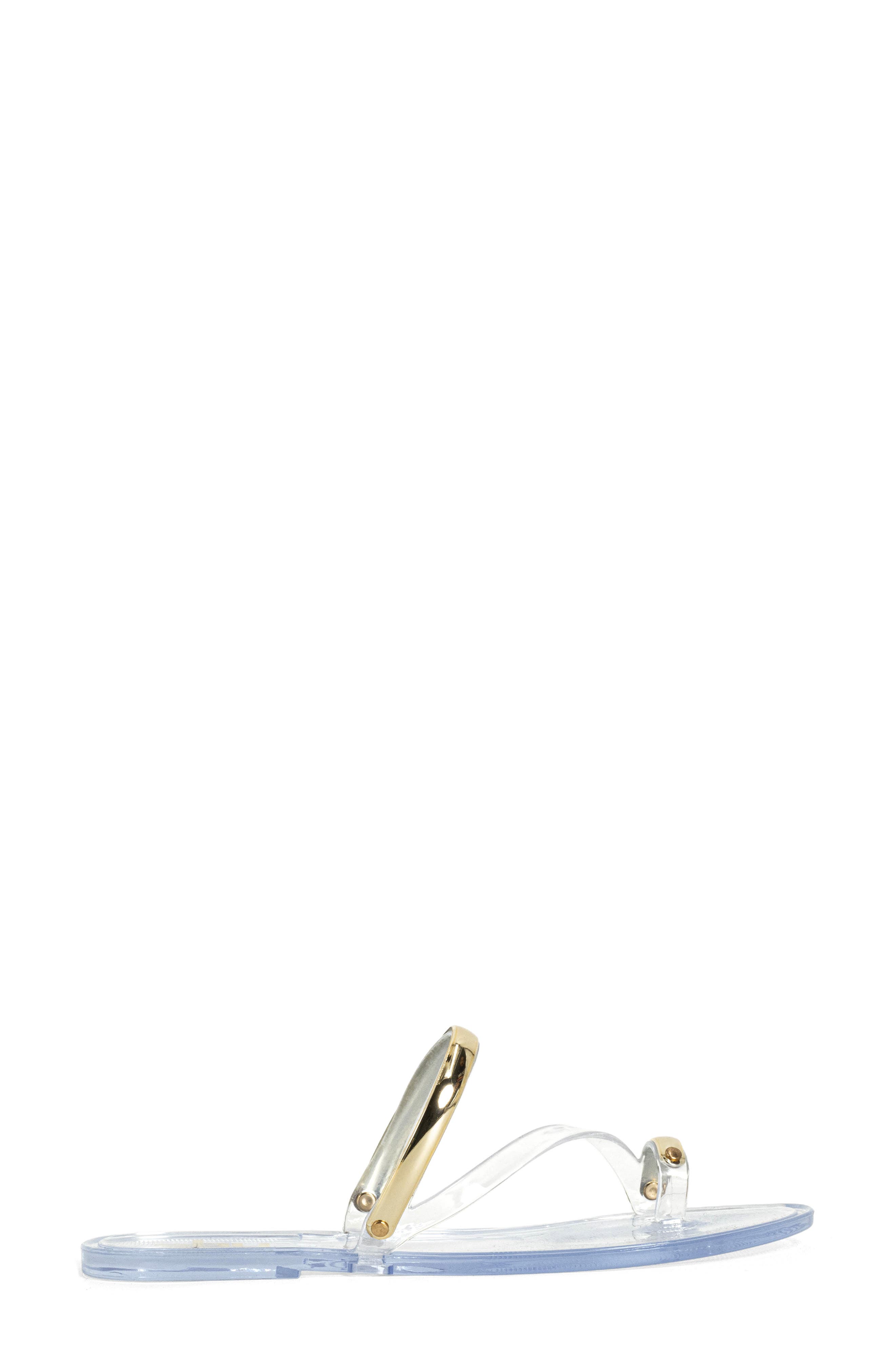 Dottie Toe Loop Sandal, Alternate, color, CLEAR