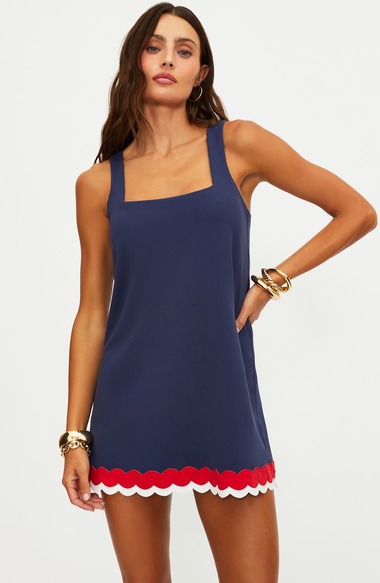 Beach Riot Mischa Colorblock Cover-Up Minidress, Alternate, color, 